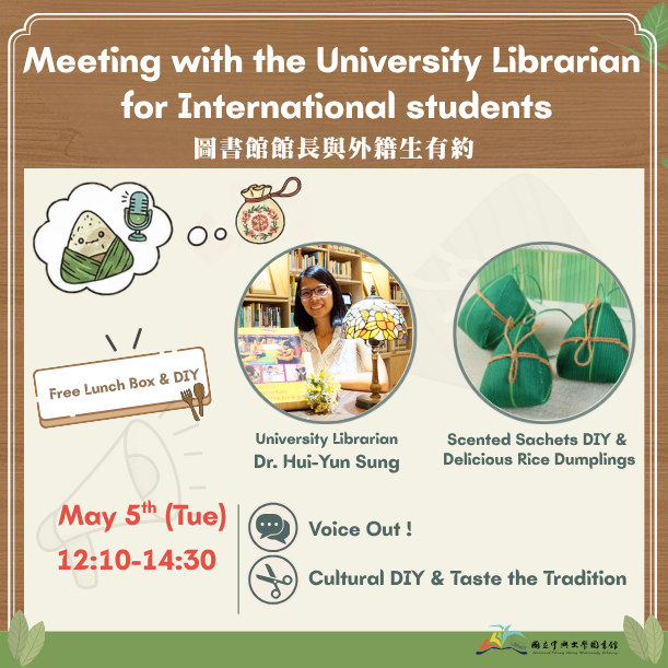 Meeting with the University Librarian on May 5th